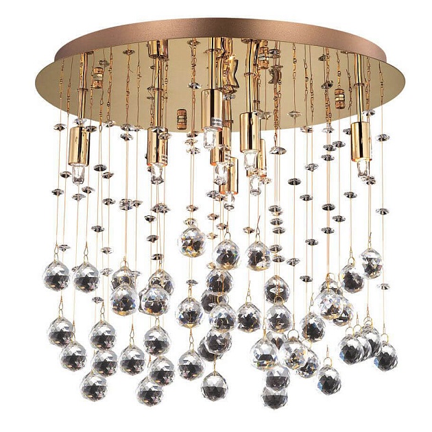 Потолочный светильник Ideal Lux Moonlight PL8 Oro 080932 изображение Потолочный светильник Ideal Lux Moonlight PL8 Oro 080932 Фото №