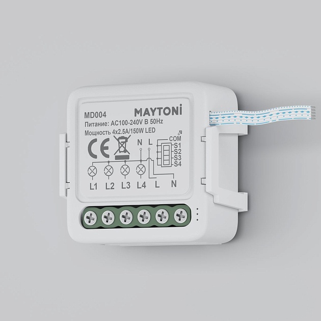 Выключатель четырехканальный Wi-Fi Maytoni Technical MD004 Фото № 8