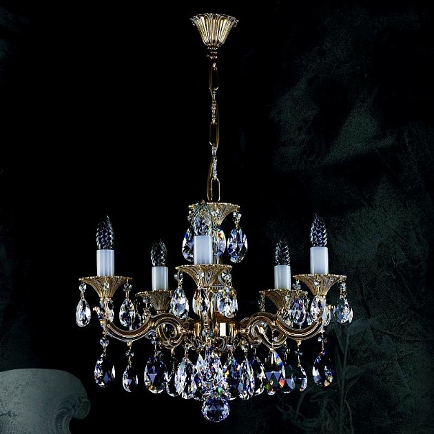 Подвесная люстра Artglass Jarmila V. White Gold CE Фото № 