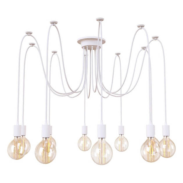 Подвесная люстра Loft IT Spider Loft1162W/10 изображение Подвесная люстра Loft IT Spider Loft1162W/10 Фото №