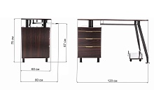 Компьютерный стол Woodville Erida 1679 2