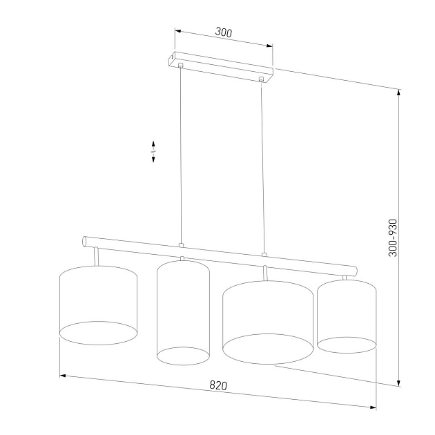 Подвесной светильник TK Lighting 4458 Deva Graphite изображение 2 Подвесной светильник TK Lighting 4458 Deva Graphite Фото № 2