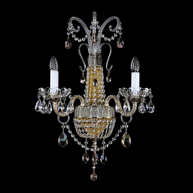 Бра Artglass Nadine II. Brass Antique CE - 8003 изображение Бра Artglass Nadine II. Brass Antique CE - 8003 Фото №