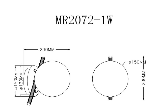 Бра MyFar Francis MR2072-1W изображение 2 Бра MyFar Francis MR2072-1W Фото № 2