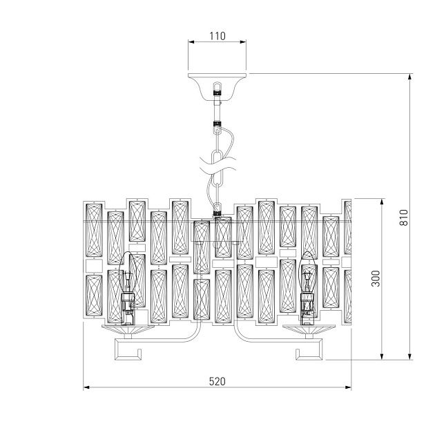 Подвесная люстра Bogates Frammenti 352/5 Strotskis Smart Фото № 3