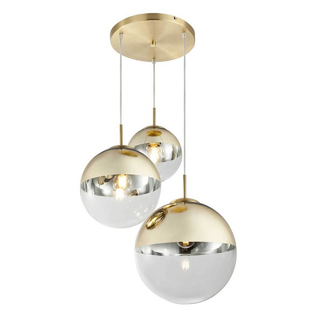 Подвесной светильник Toplight Glass TL1203H-03GD Фото № 