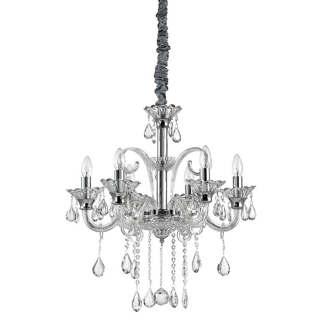 Подвесная люстра Ideal Lux Colossal SP6 Trasparente 114194 Фото № 