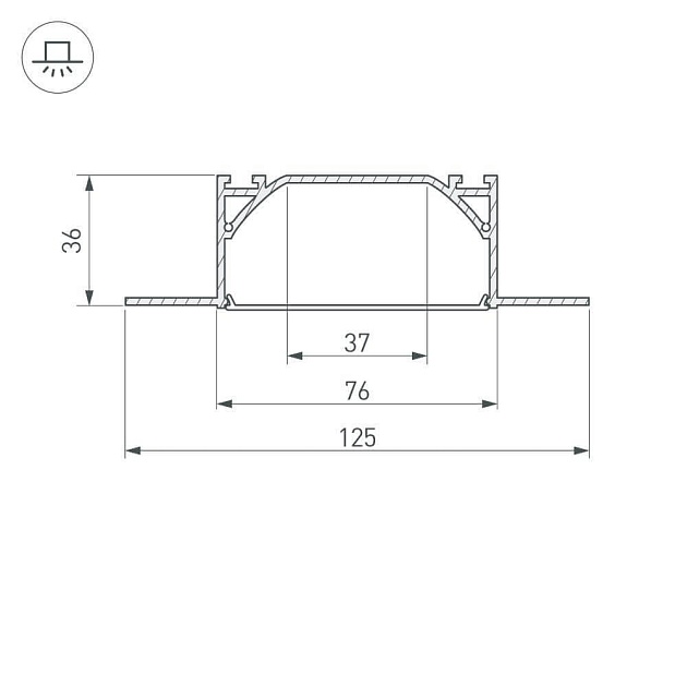 Профиль Arlight ARH-LINIA72-FANTOM-2000 ANOD 025025 изображение 3 Профиль Arlight ARH-LINIA72-FANTOM-2000 ANOD 025025 Фото № 3