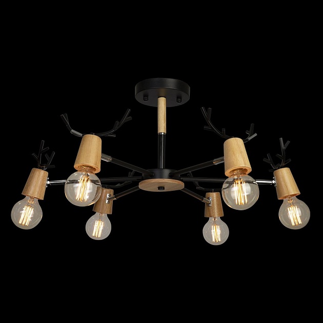 Потолочная люстра Loft IT Sven 10024/6 Black изображение 4 Потолочная люстра Loft IT Sven 10024/6 Black Фото № 4