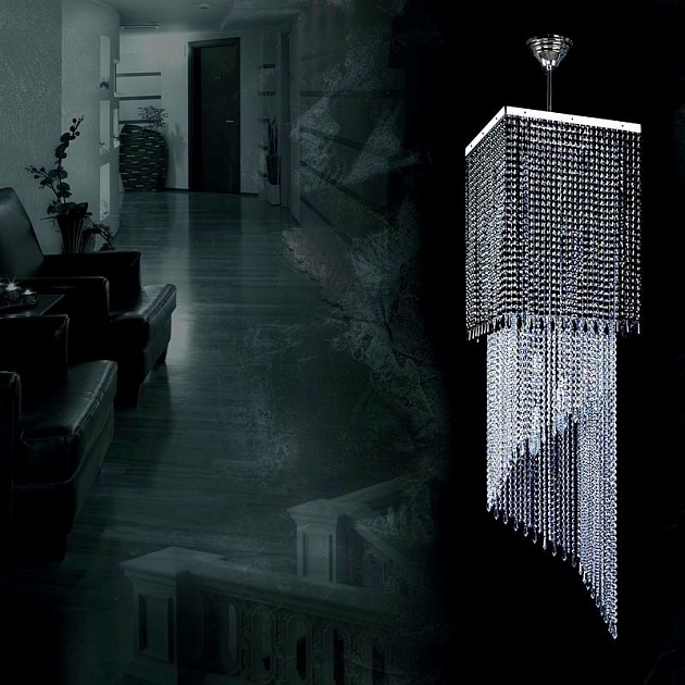 Каскадная люстра Artglass Ambra Nickel CE Фото № 3