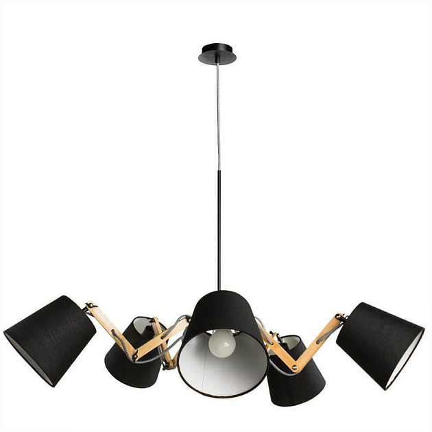 Подвесная люстра Arte Lamp Pinoccio A5700LM-5BK изображение Подвесная люстра Arte Lamp Pinoccio A5700LM-5BK Фото №