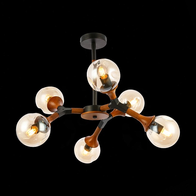 Потолочная люстра Evoluce Raquel SLE109402-06 изображение 2 Потолочная люстра Evoluce Raquel SLE109402-06 Фото № 2