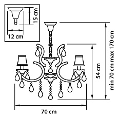 Подвесная люстра Osgona Princia 726081 1