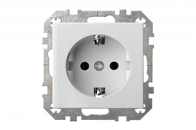 Розетка 2P+E Liregus Epsilon белый 28-0161 Фото № 4