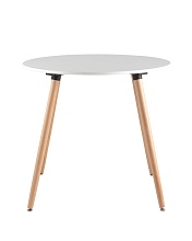 Кухонный стол Stool Group Oslo Round WT D80 белый УТ000000982 4