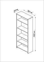 Стеллаж Шведский Стандарт Сириус 78х190 2.02.07.120.1 2