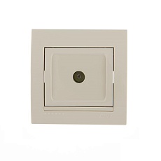 ТВ-розетка оконечная Lezard Deriy кремовая 702-0303-13