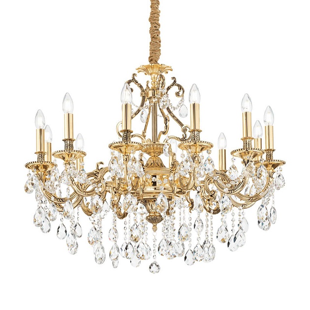 Подвесная люстра Ideal Lux Gioconda SP12 Oro 164960 Фото № 