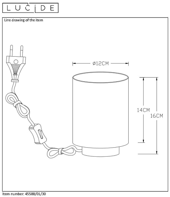 Настольная лампа Lucide Suzy 45588/01/30 изображение 3 Настольная лампа Lucide Suzy 45588/01/30 Фото № 3
