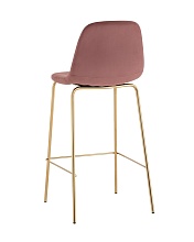 Барный стул Stool Group Валенсия SN велюр пыльно-розовый золотые ножки OS-001B HLR-44 gl 4