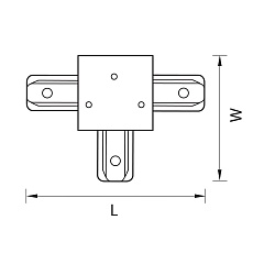 Коннектор T-образный Lightstar Barra 501137 1