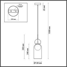 Подвесной светильник Odeon Light Blacky 5022/1 4