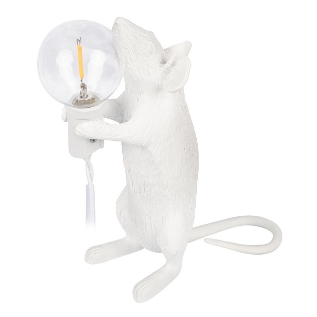 Настольная лампа Loft IT Mouse 10313 White Фото № 3