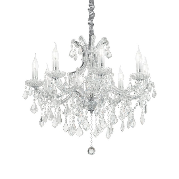 Подвесная люстра Ideal Lux Napoleon SP8 Cromo 167244 Фото № 