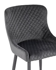 Кухонный стул Stool Group Ститч велюр серый (ножки вельвет) MC15 KD HLR-21 /HLR-21 legs 4