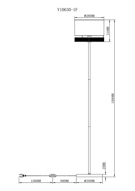 Торшер Moderli Gela V10630-1F Фото № 2