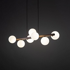 Подвесная люстра TK Lighting 10272 Estera Wood 2