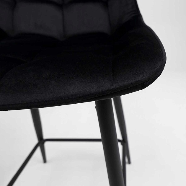 Полубарный стул AksHome Linx черный, велюр 86209 изображение 6 Полубарный стул AksHome Linx черный, велюр 86209 Фото № 6