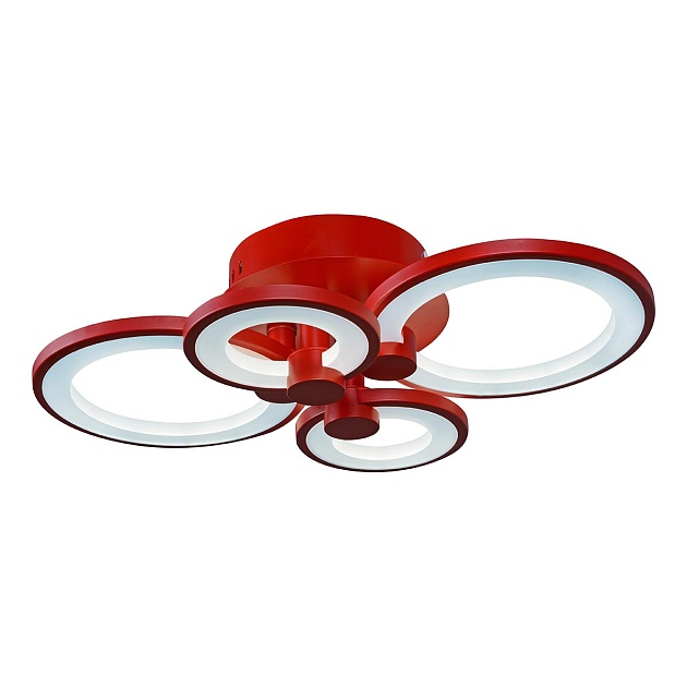 Потолочная светодиодная люстра iLedex Ring A001/4 Red Фото № 