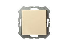 Выключатель одноклавишный Liregus Epsilon с подсветкой бежевый 28-0581 4