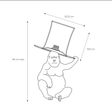 Настольная лампа Lucide Extravaganza Gust 10503/81/30 1