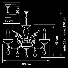 Подвесная люстра Osgona Boemia 717082 2