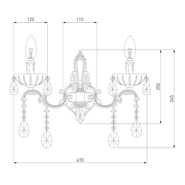 Бра Bogates 285/2 Strotskis Фото № 2