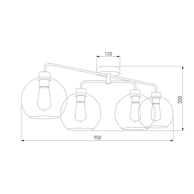 Потолочная люстра TK Lighting 2835 Bari изображение 3 Потолочная люстра TK Lighting 2835 Bari Фото № 3