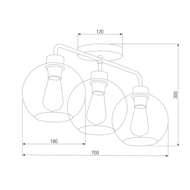 Потолочная люстра TK Lighting 4020 Bari Фото № 3