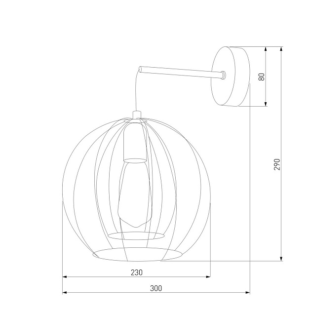 Бра TK Lighting 6596 Jaula изображение 2 Бра TK Lighting 6596 Jaula Фото № 2