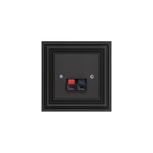 Аудиорозетка Liregus Retro черный матовый 29-240 Фото № 