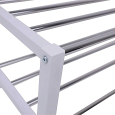 Обувница AksHome Iris белый/металл 77629 1