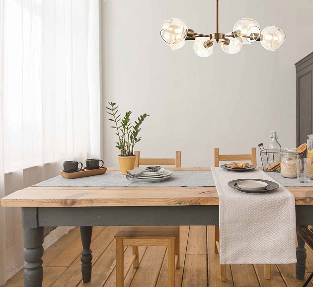 Потолочная люстра Evoluce Gentore SLE155302-06 изображение 2 Потолочная люстра Evoluce Gentore SLE155302-06 Фото № 2