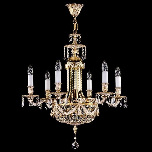Подвесная люстра Artglass Fountain White Gold CE Фото № 