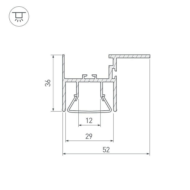 Профиль Arlight FOLED-CEIL-SIDE-2000 023864 изображение 2 Профиль Arlight FOLED-CEIL-SIDE-2000 023864 Фото № 2