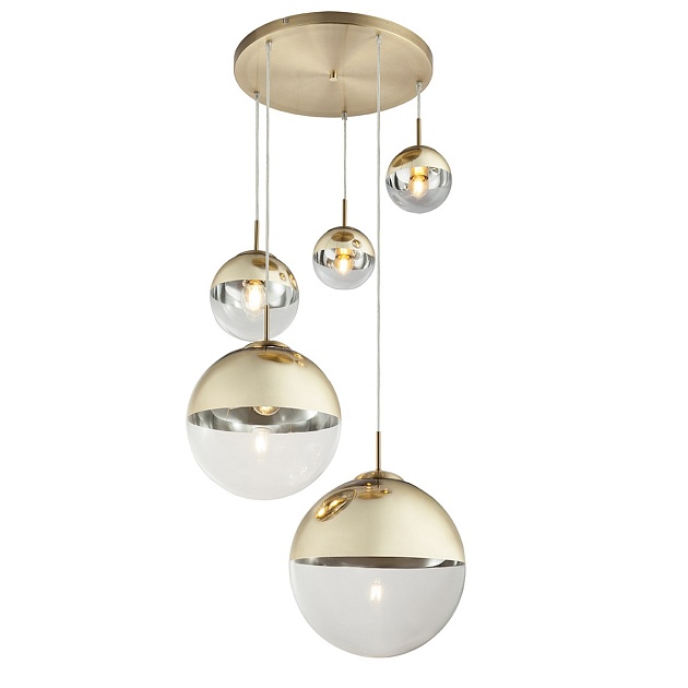 Подвесной светильник Toplight Glass TL1203H-05GD Фото № 