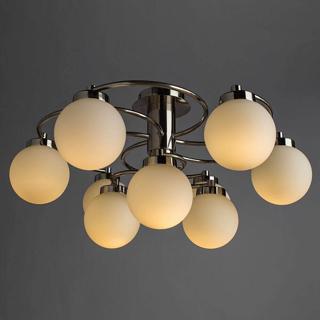 Потолочная люстра Arte Lamp Cloud A8170PL-9SS изображение 3 Потолочная люстра Arte Lamp Cloud A8170PL-9SS Фото № 3