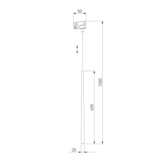 Трековый светильник TK Lighting 6028 Piano Black Фото № 2
