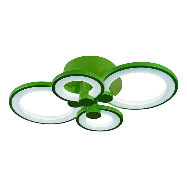Потолочная светодиодная люстра iLedex Ring A001/4 Green Фото № 