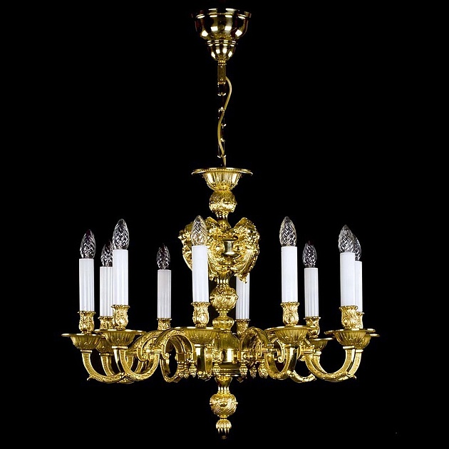 Подвесная люстра Artglass Mona X. Brass Antique Фото № 